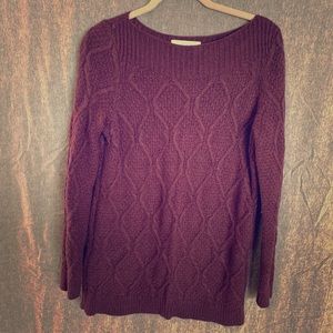 Like New Plum LOFT Sweater SZ L